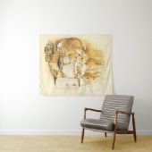 Konijnen en Melkpudding door Beatrix Potter Wandkleed (In Situ (horizontaal))