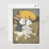 Konijnen en roeizon briefkaart (Voorkant / Achterkant)