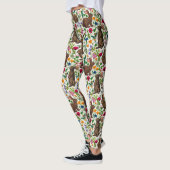 Konijnen en wilde bloemen leggings (Links)