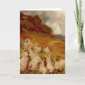 konijnen feestdagen kaart (Voorkant)