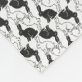 Konijnen Fleece Deken (Hoek)