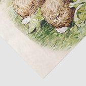 Konijnen in de sla patch van Beatrix Potter Tissuepapier (Detail)