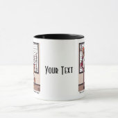 Konijnen in een Lineup Combo Mok (Midden)