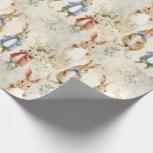 Konijnen in jassen cadeaupapier (Hoek)