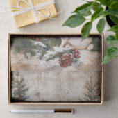  konijnen kerstwinter verouderde decoupage tissuepapier (Geschenk)