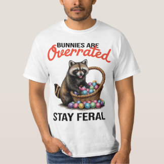 Konijnen zijn overschat Blijf wild Schattig dier m T-shirt