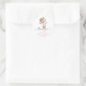 konijnenballonnen | Roze Baby Girl Shower Ronde Sticker (Tas)