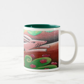 Konijnenbeker Tweekleurige Koffiemok