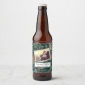 Konijnenbos bruiloft bier etiket (Voorkant)