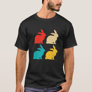 konijnenfamilie met nooddrukte Pasen T-shirt