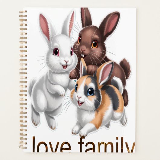 Konijnenfamilie Planner (Voorkant)