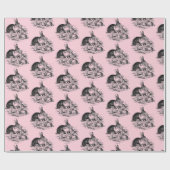 konijnenfamilie - tekening cadeaupapier (Vlak)