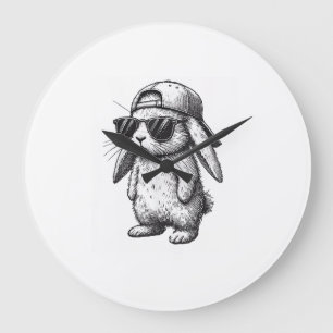 Konijnengezicht Met Zonnebril Pet Pasen Voor Jonge Grote Klok