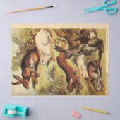 konijnenhaas Bunny Ephemera Decoupage Tissuepapier (Craft)