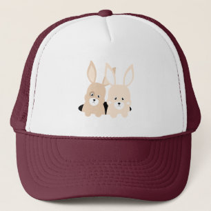 Konijnenhol clipart illustratie trucker pet
