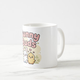 Konijnenknoppen Zachte Pastel Lente Koffiemok