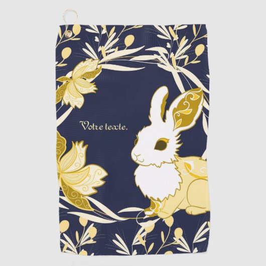 Konijnenkokko Golfhanddoek (Voorkant)