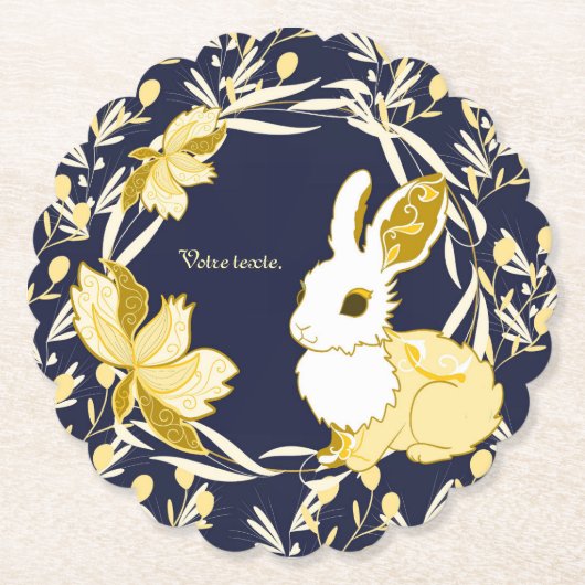 Konijnenkokko Kartonnen Onderzetters (Voorkant)