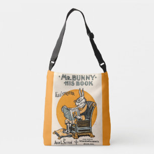 konijnenkonijn met boek - Docent, Student Crossbody Tas