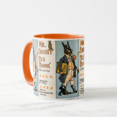  konijnenkonijn met boek - Docent, Student Mok (Voorkant links)