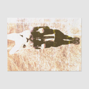 Konijnenkonijn Sepia Distress Tissuepapier