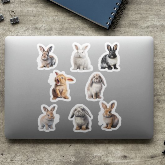 Konijnenkonijn Waterverf Paasvoorjaar Sticker
