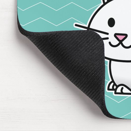 Konijnenkonijnse konijnenstaartje met geluk muismat (Hoek)