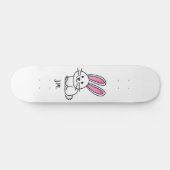 Konijnenkonijnse konijnenstaartje met geluk skateboard (Horizontaal)