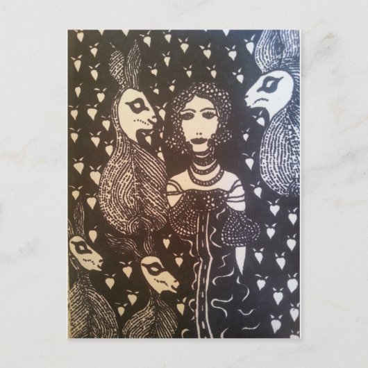 Konijnenliefde Briefkaart (Voorkant)