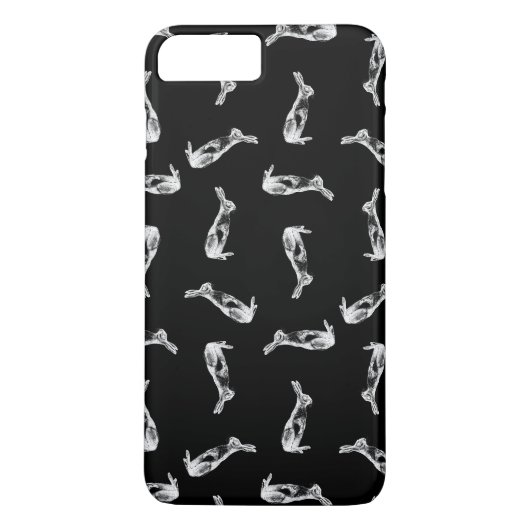 konijnenmodel printpatroon: Bunny Black Case-Mate iPhone Case (Achterkant)