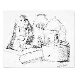 Konijnenmomenten Foto Afdruk