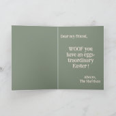  konijnenoren Beagle Easter Kaart (Binnen)