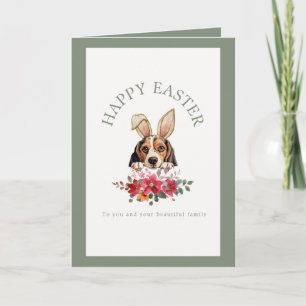 konijnenoren Beagle Easter Kaart