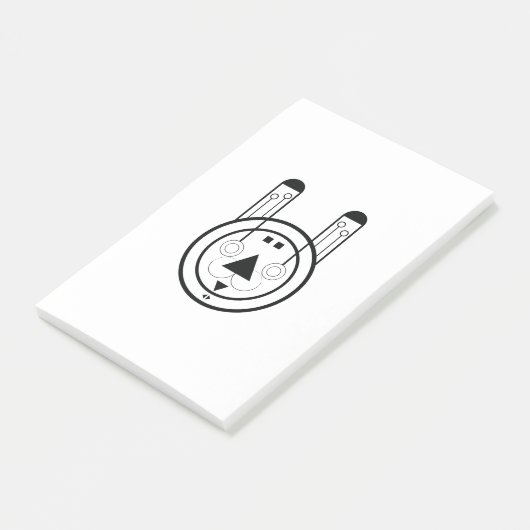 konijnenteken post-it® notes (Schuin)