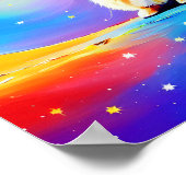 konijnentekening Waterverf Poster (Hoek)