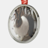 Konijnenversiering Metalen Ornament (Links)