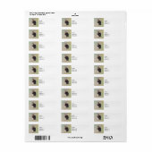 Konijnenzitting Etiket (Full Sheet)