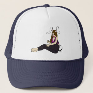 konijnmeisje trucker pet