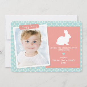 Konijntje op Vlakke Kaart van Pasen van het