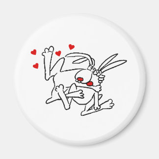 konijntjes in liefde magneet