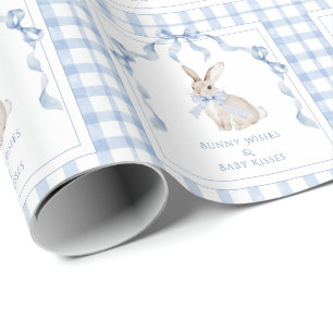 Konijnwensen & Baby Kusjes Baby Shower Cadeaupapier