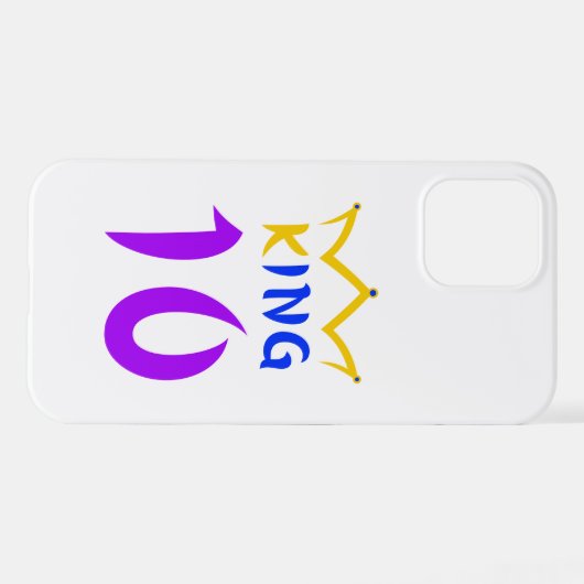 koning 10 iPhone hoesje (Achterkant horizontaal)