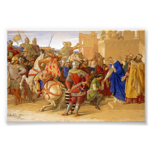 Koning Arthur en de Ridders van de Ronde Tafel Foto Afdruk