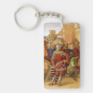 Koning Arthur en de Ridders van de Ronde Tafel Sleutelhanger