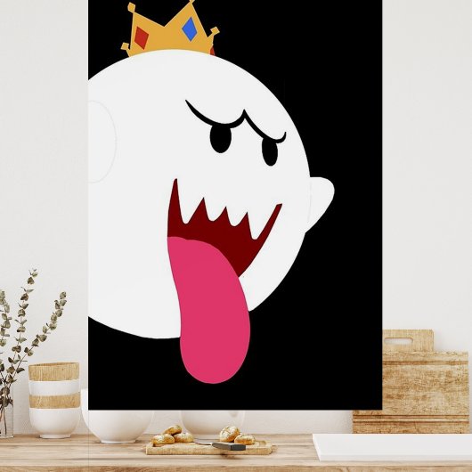 Koning Boo Simplistic Design Poster (Keuken)