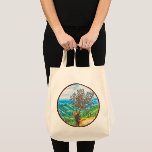 Koning Cervus Tote Bag (Voorkant (product))