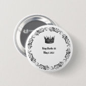 Koning Charles 111, 6 mei 2023 Coronation Button (Voorkant /achterkant)
