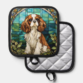 Koning Charles Cavalier Spaniel Pot Houders (Voorkant / Achterkant)