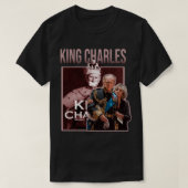 koning charles grappige retro - koning Charles T-shirt (Design voorkant)