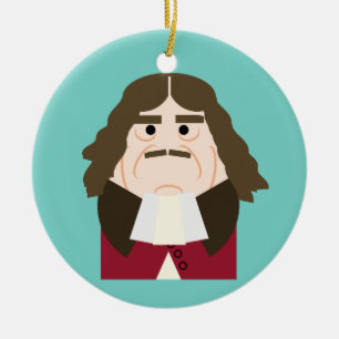 Koning Charles II van Engeland en Schotland Keramisch Ornament